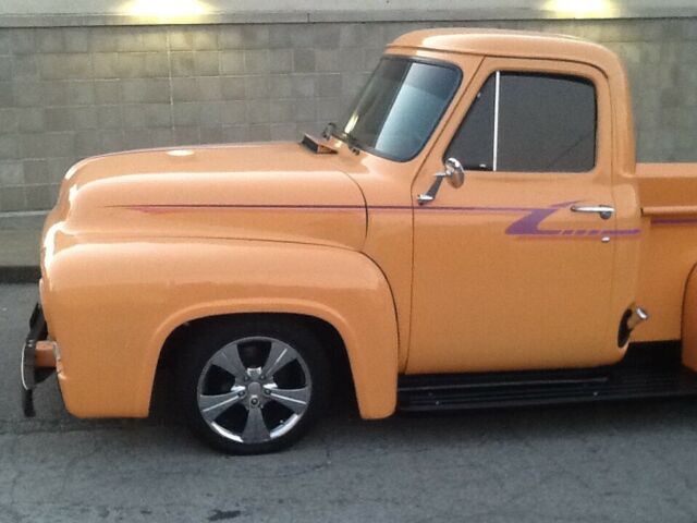 1954 Orange Ford F-100 Standard Cab Pickup
