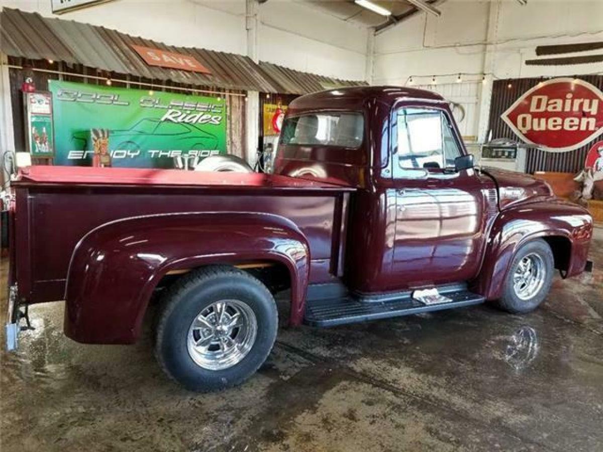 1954 Burgundy Ford F-100 Pickup Truck
