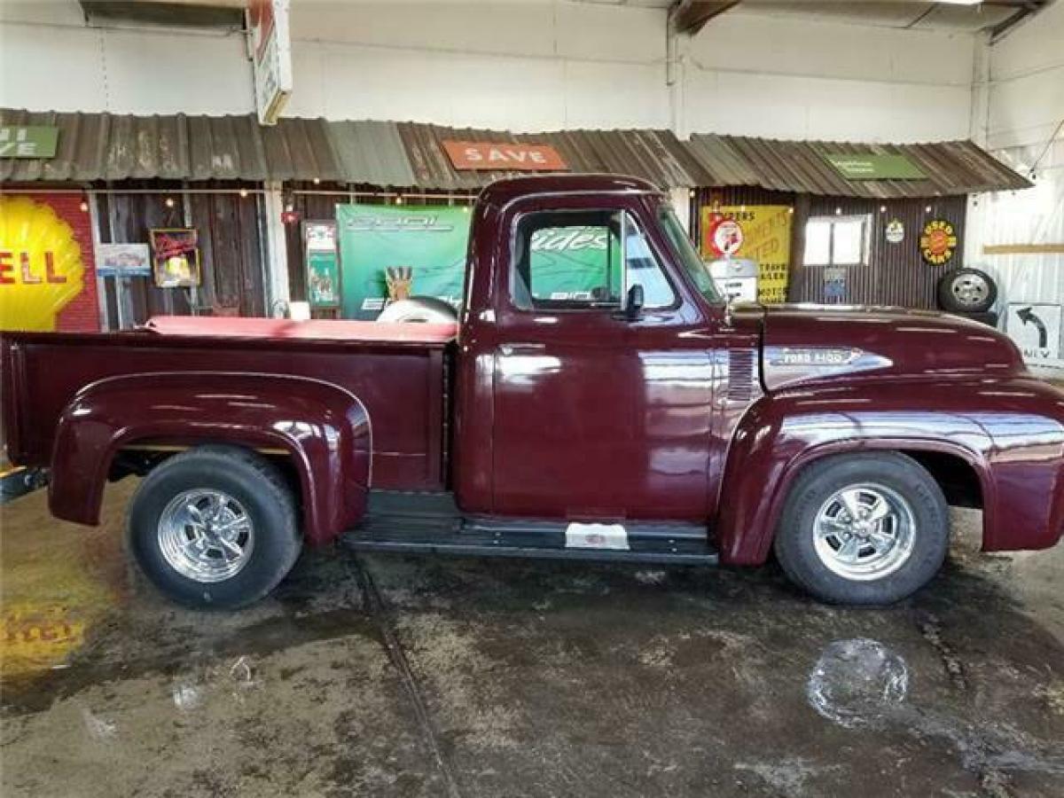 1954 Burgundy Ford F-100 Pickup Truck