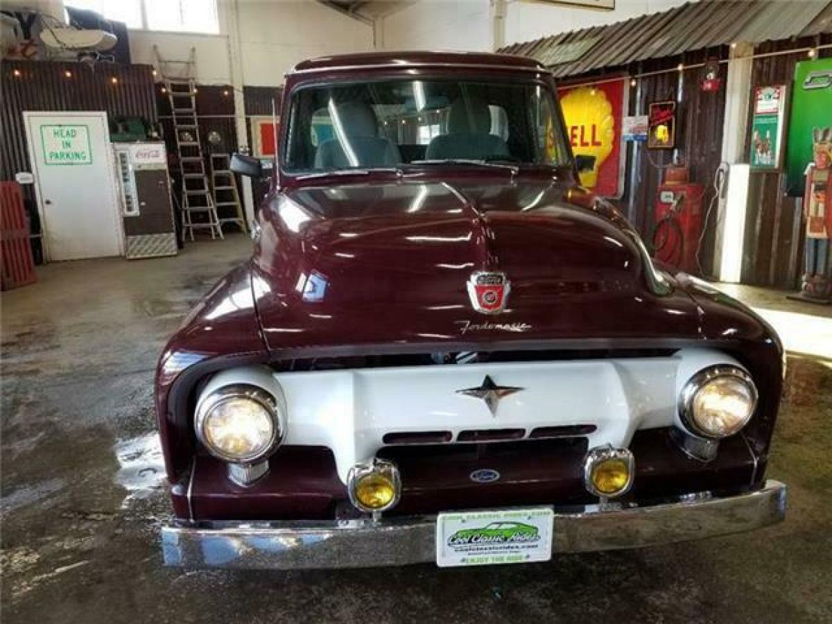 1954 Burgundy Ford F-100 Pickup Truck