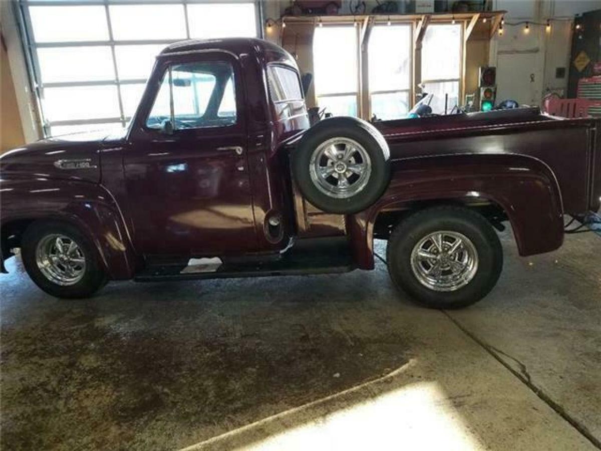 1954 Burgundy Ford F-100 Pickup Truck