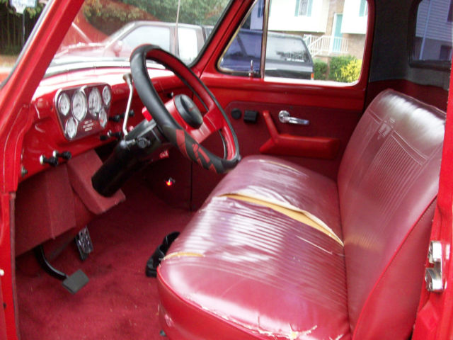 1954 Red Ford F-100 Standard Cab Pickup