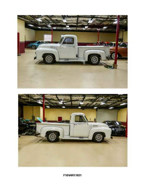1954 White Ford F-100 Standard Cab Pickup