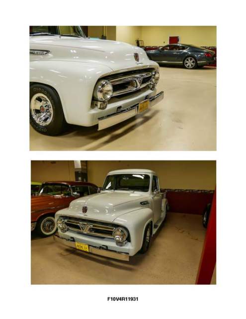 1954 White Ford F-100 Standard Cab Pickup