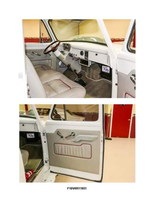 1954 White Ford F-100 Standard Cab Pickup