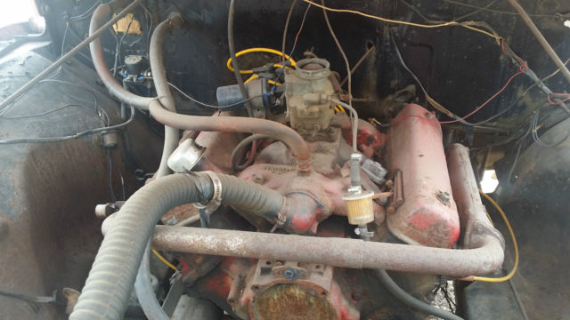 1954 Red Ford F-100 Standard Cab Pickup