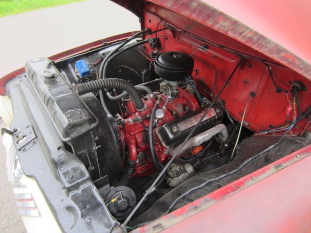 1954 Red Ford F-100 Standard Cab Pickup