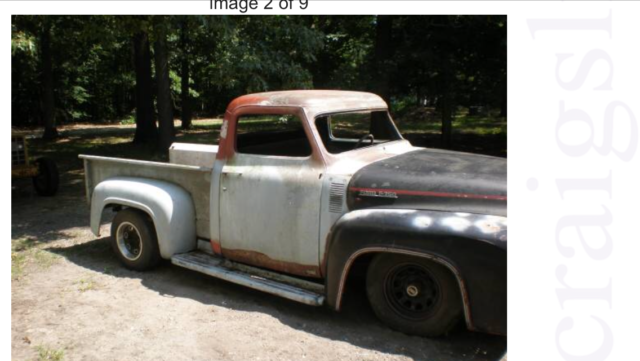 1954 Gray Ford F100 Pickup