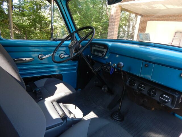 1954 blue black Ford F-100 truck