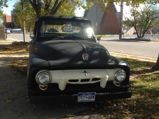 1954 Black Ford F-100 Standard Cab Pickup