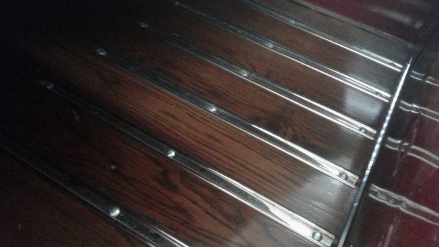 1954 Maroon with chrome wheels Ford F-100 Short Wheel Base