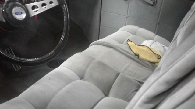 1954 Maroon with chrome wheels Ford F-100 Short Wheel Base