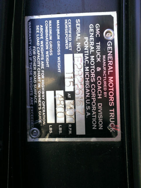 1954 Black GMC Other Standard Cab Pickup