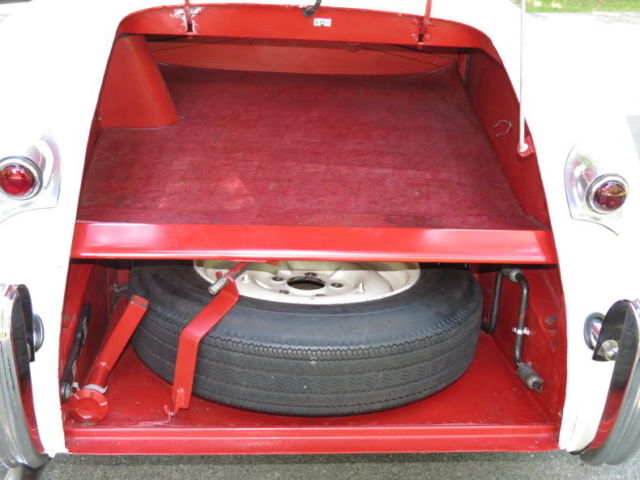1954 White Jaguar XK Convertible