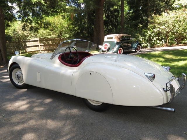1954 White Jaguar XK Convertible