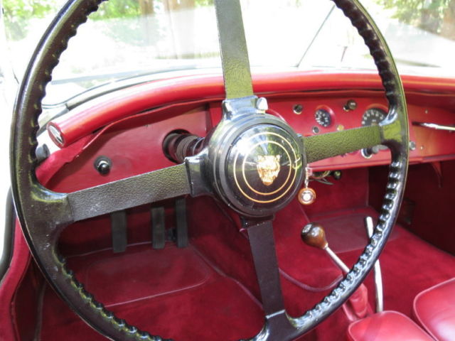 1954 White Jaguar XK Convertible