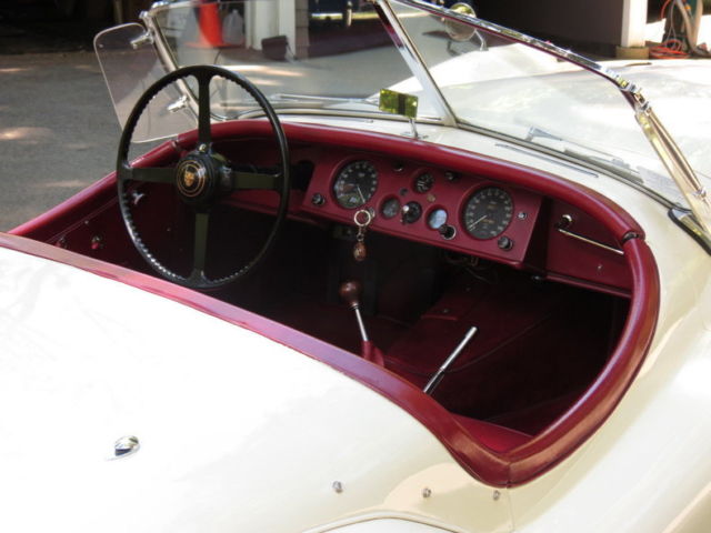 1954 White Jaguar XK Convertible