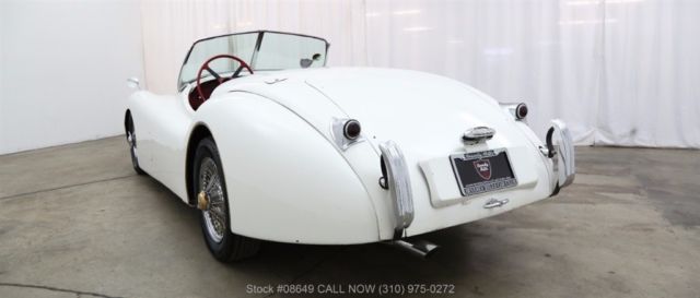 1954 White Jaguar XK