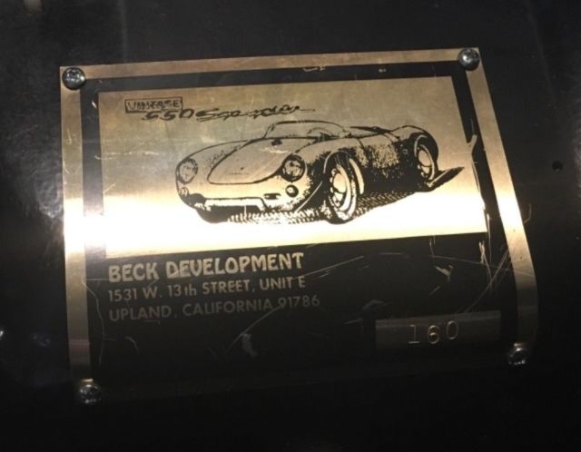 1954 Porsche 550 Beck Spyder