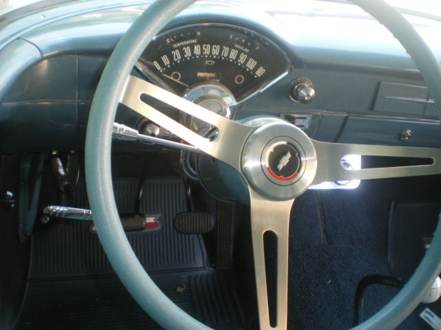 1955 blue Chevrolet Bel Air/150/210 Sedan