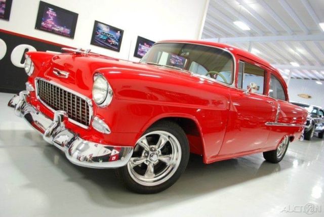 1955 Red Chevrolet Bel Air/150/210