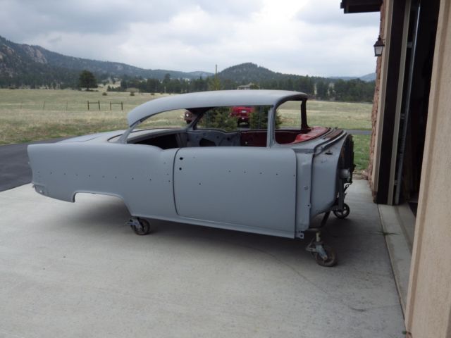 1955 Primer Gray-Original color gray and Coral Chevrolet Bel Air/150/210 Coupe