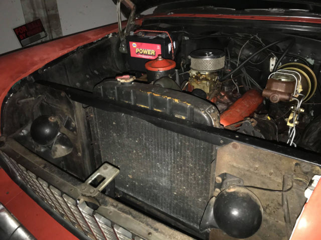 1955 Two-toned redish-orange/white Chevrolet Bel Air/150/210 Coupe