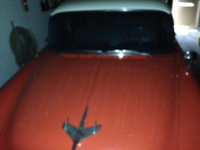 1955 Two-toned redish-orange/white Chevrolet Bel Air/150/210 Coupe