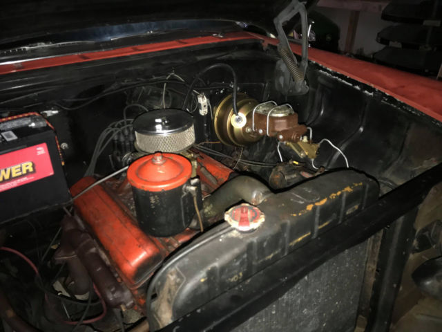 1955 Two-toned redish-orange/white Chevrolet Bel Air/150/210 Coupe