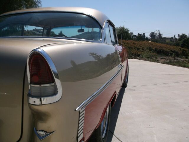 1955 Red Chevrolet Bel Air/150/210 Coupe