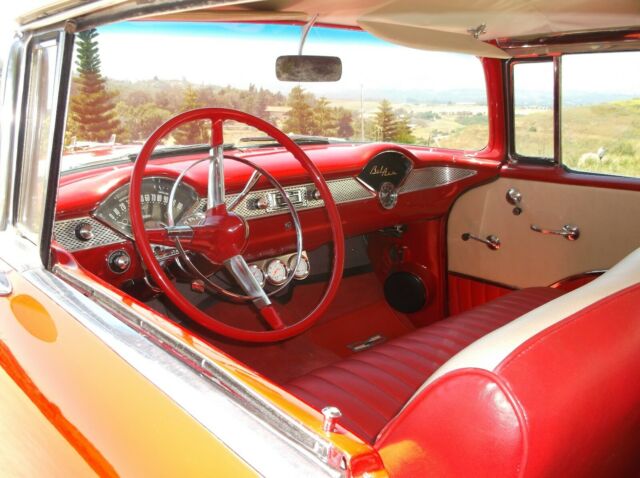 1955 Red Chevrolet Bel Air/150/210 Coupe