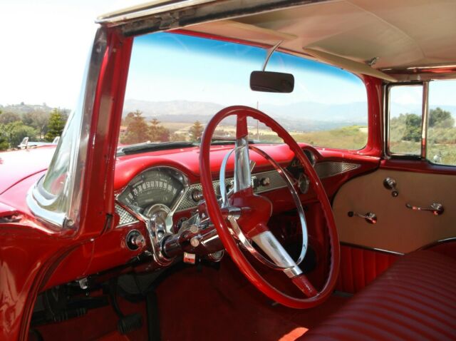 1955 Red Chevrolet Bel Air/150/210 Coupe