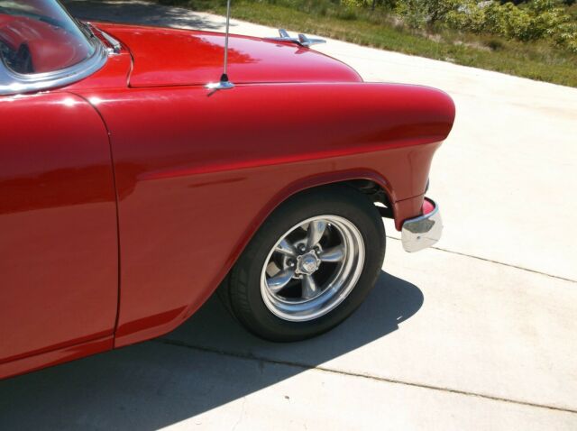 1955 Red Chevrolet Bel Air/150/210 Coupe