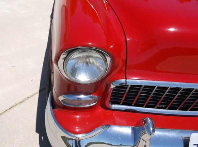 1955 Red Chevrolet Bel Air/150/210 Coupe
