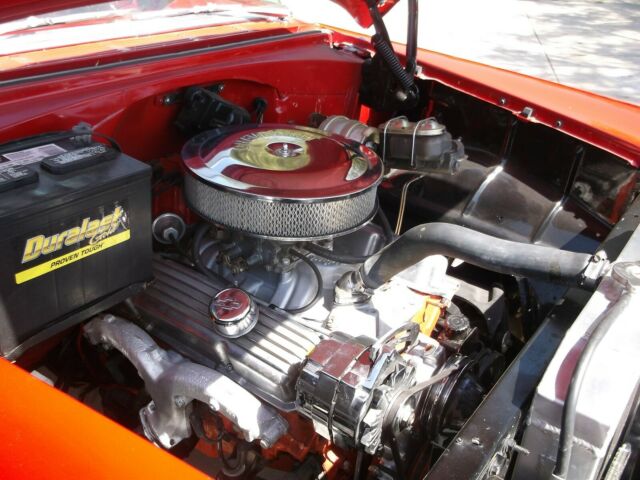 1955 Red Chevrolet Bel Air/150/210 Coupe