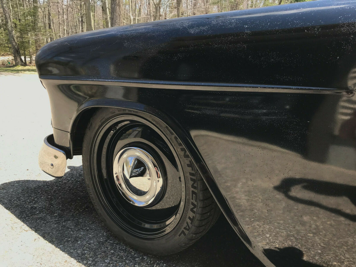 1955 Black Chevrolet Bel Air/150/210 Coupe
