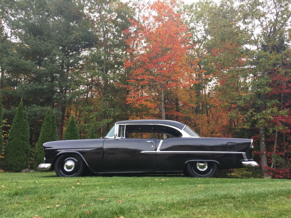 1955 Black Chevrolet Bel Air/150/210 Coupe