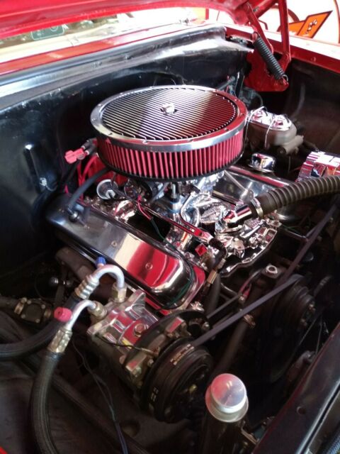 1955 Red Chevrolet Bel Air/150/210 Sedan