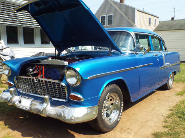 1955 Blue Chevrolet Bel Air/150/210