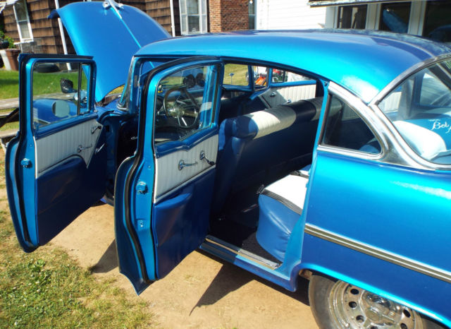1955 Blue Chevrolet Bel Air/150/210