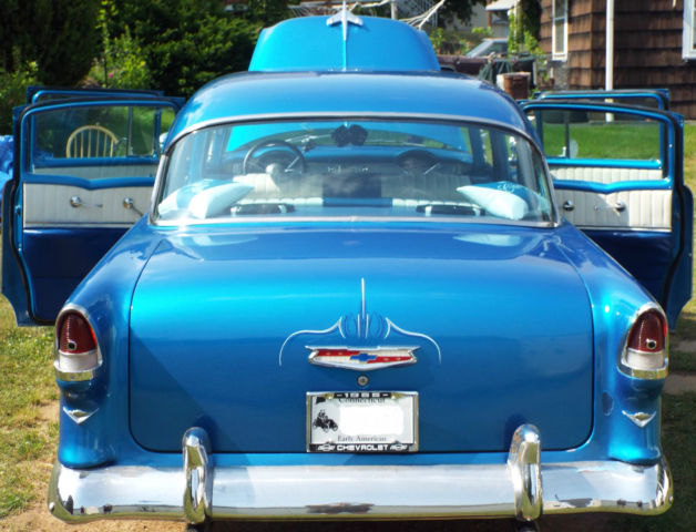 1955 Blue Chevrolet Bel Air/150/210