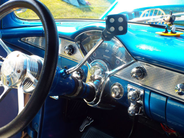 1955 Blue Chevrolet Bel Air/150/210
