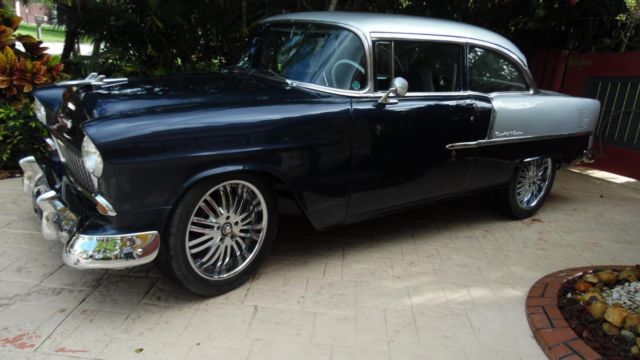 1955 Blue Chevrolet Bel Air/150/210 --
