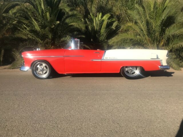 1955 Red and white Chevrolet Bel Air/150/210 Convertible