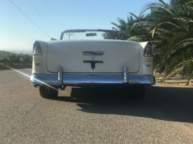 1955 Red and white Chevrolet Bel Air/150/210 Convertible