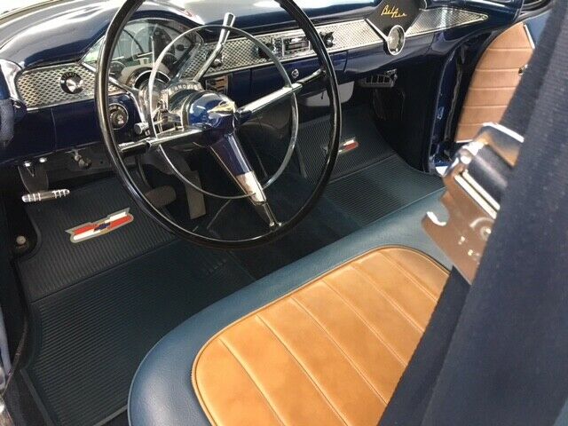 1955 blue/white Chevrolet Bel Air/150/210 Sedan