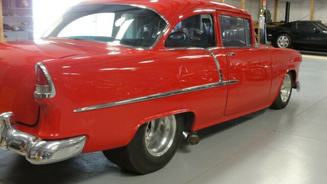 1955 Red Chevrolet Bel Air/150/210 Coupe