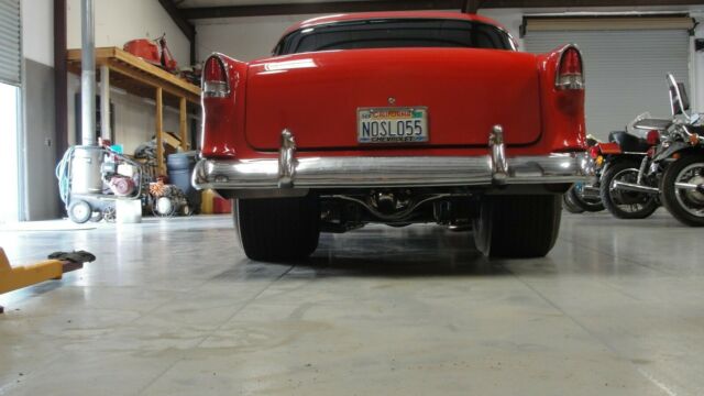 1955 Red Chevrolet Bel Air/150/210 Coupe