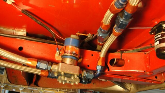 1955 Red Chevrolet Bel Air/150/210 Coupe