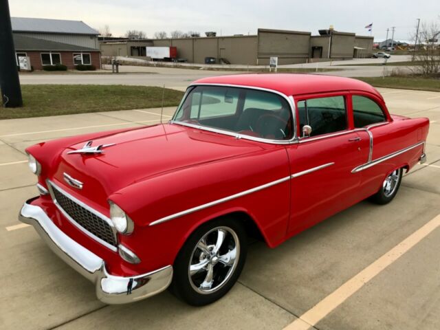 1955 Red Chevrolet Bel Air/150/210 Coupe